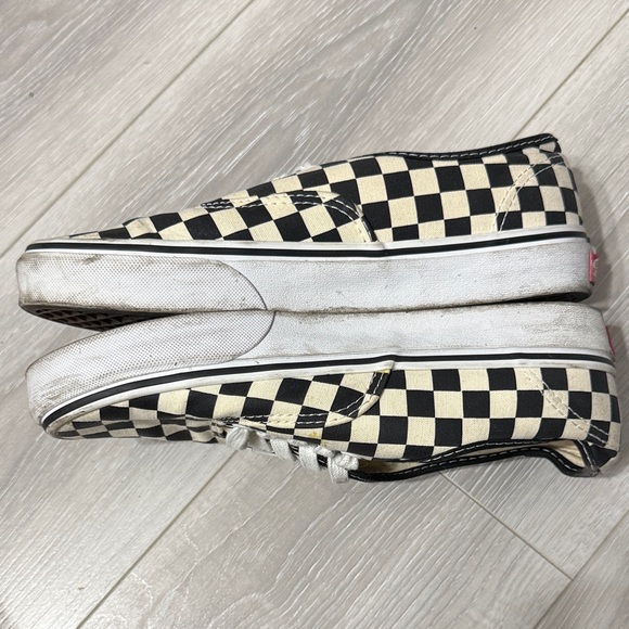 Vans Authentic Black and Cream Checkerboard Shoes - Picture 2 of 5